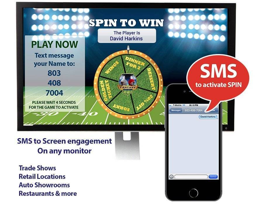 SMS to Screen - Digital Signage Text to Monitor Game